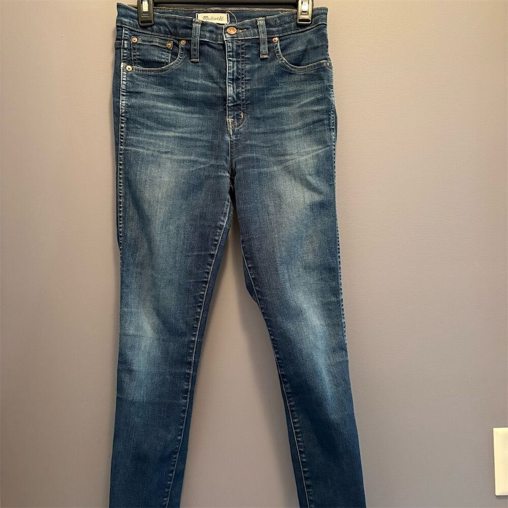 Madewell Women's High-Rise Skinny Jeans Blue Size 28 Medium Wash